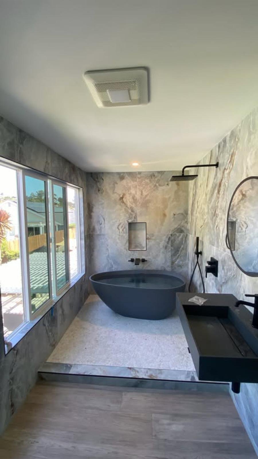 Luxury bathroom remodel by JC Painting Construction San Diego